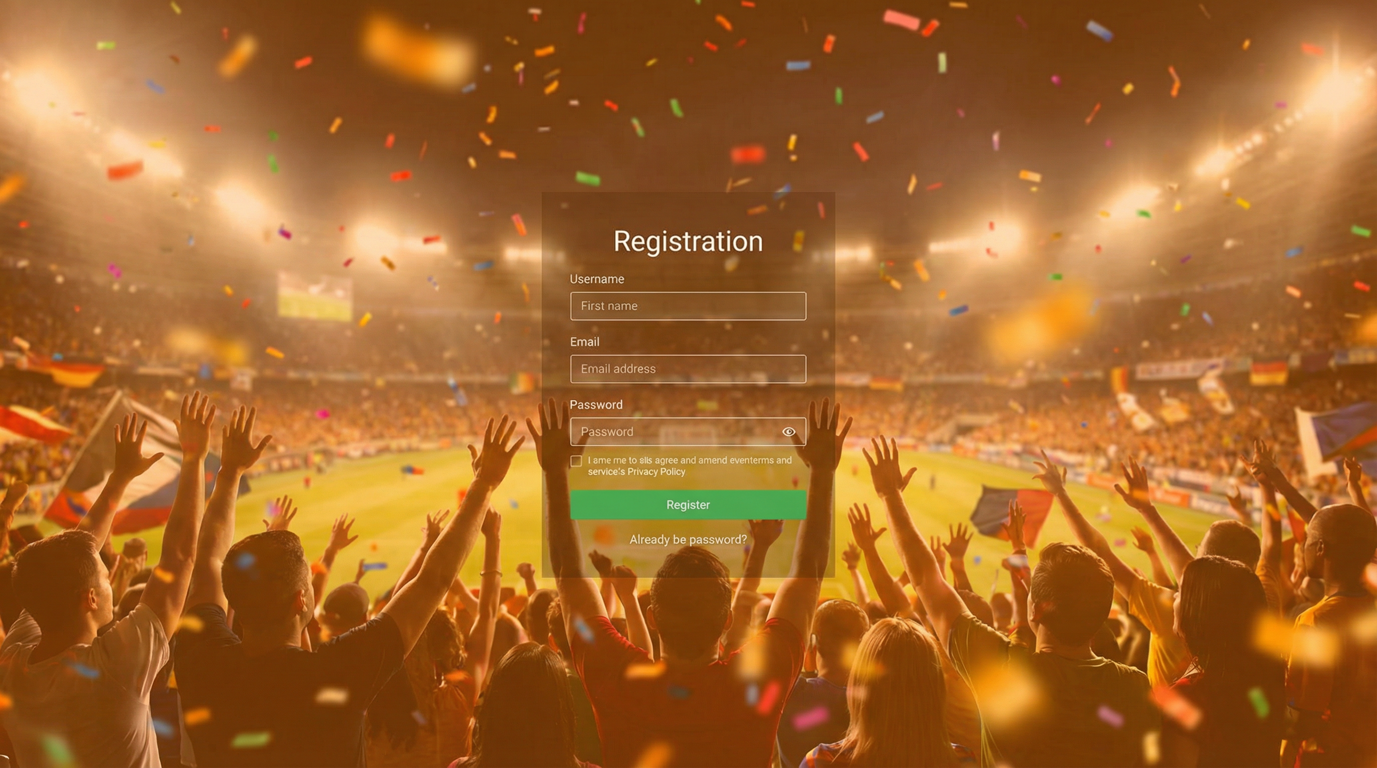 pp电子试玩注册背景球迷欢呼